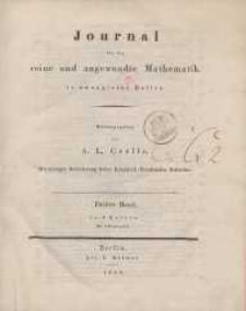 Journal für die reine und angewandte Mathematik. T. 3.