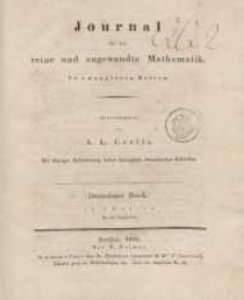 Journal für die reine und angewandte Mathematik. T. 13.