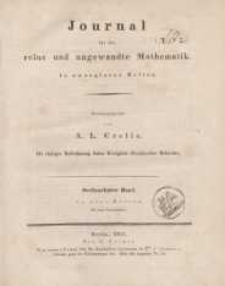 Journal für die reine und angewandte Mathematik. T. 16.
