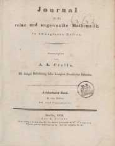 Journal für die reine und angewandte Mathematik. T. 18.
