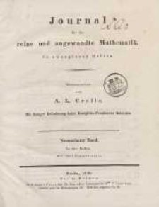Journal für die reine und angewandte Mathematik. T. 19.