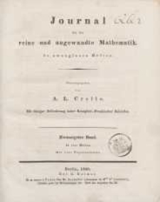 Journal für die reine und angewandte Mathematik. T. 20.
