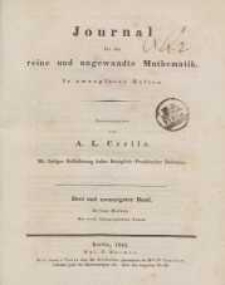 Journal für die reine und angewandte Mathematik. T. 23.