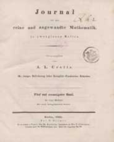 Journal für die reine und angewandte Mathematik. T. 25.