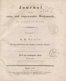Journal für die reine und angewandte Mathematik. T. 32.