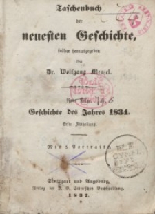 Taschenbuch der neuesten Geschichte, 1837