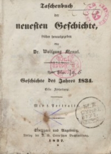 Taschenbuch der neuesten Geschichte, 1837