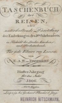 Taschenbuch der Reisen, 1806