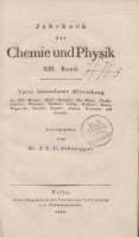 Jahrbuch der Chemie und Physik (Journal für Chemie und Physik), H. 13