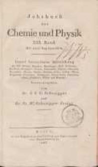 Jahrbuch der Chemie und Physik (Journal für Chemie und Physik), H. 21