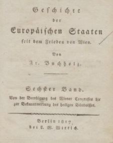 Historisches Taschenbuch für das Jahr, 1817, T. 6.