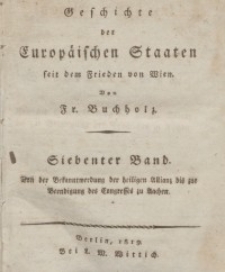 Historisches Taschenbuch für das Jahr, 1819, T. 7.