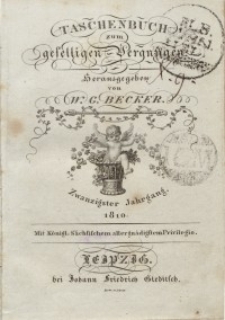 Taschenbuch zum geselligen Vergn&uuml;gen, 1810