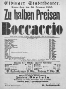 Boccaccio - F. Zell, Richard Genee