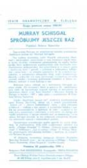 Spróbujmy jeszcze raz - ulotka zwiastująca spektakl