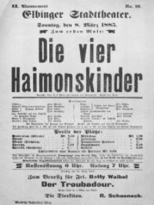 Die vier Haimonskinder - Adolphe de Leuven