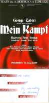 Mein Kampf – ulotka zwiastująca spektakl