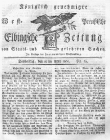 Elbingsche Zeitung, No. 29 Donnerstag, 10 April 1800