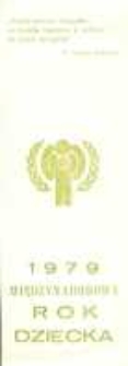 Międzynarodowy Rok Dziecka : 1979 r. – zakładka