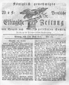 Elbingsche Zeitung, No. 36 Montag, 5 Mai 1800
