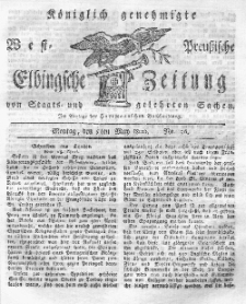 Elbingsche Zeitung, No. 36 Montag, 5 Mai 1800
