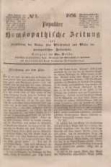 Populäre homöopathische Zeitung, 1856 (nr 1)
