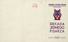 Dekada Jednego Pisarza: 1977 – folder