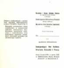 Dni Kultury Oświaty Książki i Prasy – zaproszenie