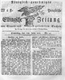 Elbingsche Zeitung, No. 45 Donnerstag, 5 Juni 1800