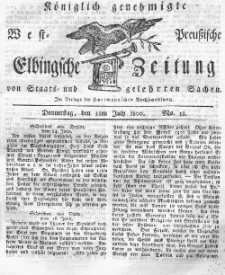 Elbingsche Zeitung, No. 53 Donnerstag, 3 Juli 1800