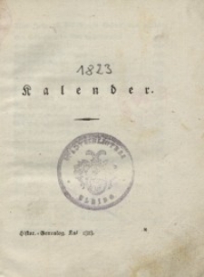 Historisch-genealogischer Kalender, 1823