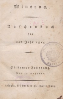 Minerva. Taschenbuch für das Jahr, 1815