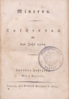 Minerva. Taschenbuch für das Jahr, 1820
