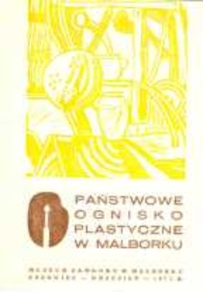 Państwowe Ognisko Plastyczne w Malborku - folder