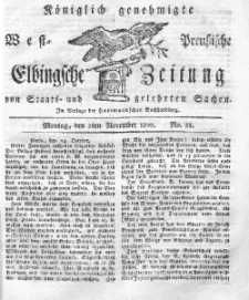 Elbingsche Zeitung, No. 88 Montag, 3 November 1800