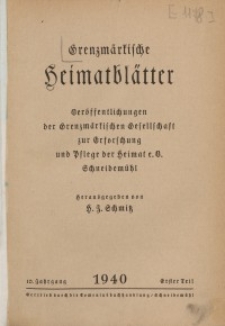 Grenzmärkische Heimatblätter, 1940