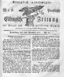 Elbingsche Zeitung, No. 97 Donnerstag, 4 Dezember 1800