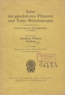 Atlas der geschützten Pflanzen und Tiere Mitteleuropas