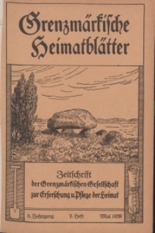 Grenzmärkische Heimatblätter, 1929-1930