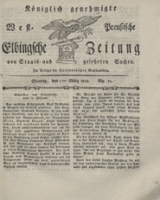 Elbingsche Zeitung, No. 17 Montag, 1 März 1802