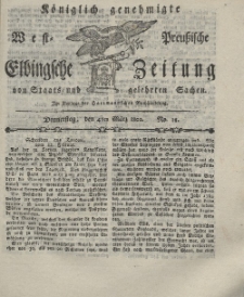 Elbingsche Zeitung, No. 18 Donnerstag, 4 März 1802