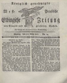 Elbingsche Zeitung, No. 19 Montag, 8 März 1802