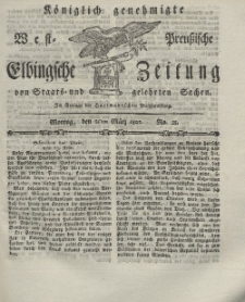 Elbingsche Zeitung, No. 21 Montag, 15 März 1802