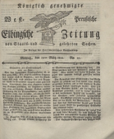 Elbingsche Zeitung, No. 25 Montag, 29 März 1802