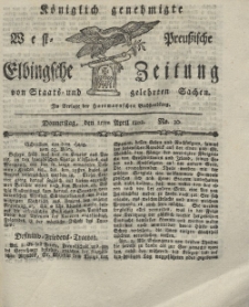 Elbingsche Zeitung, No. 30 Donnerstag, 15 April 1802