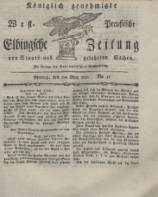 Elbingsche Zeitung, No. 35 Montag, 3 Mai 1802