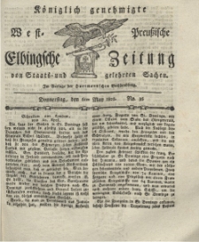 Elbingsche Zeitung, No. 36 Donnerstag, 6 Mai 1802