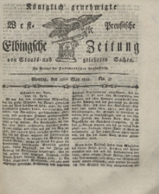 Elbingsche Zeitung, No. 37 Montag, 10 Mai 1802