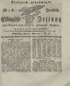 Elbingsche Zeitung, No. 40 Donnerstag, 20 Mai 1802