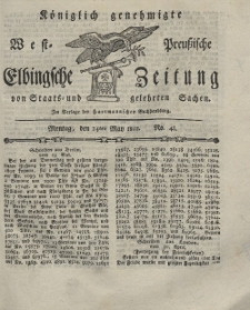 Elbingsche Zeitung, No. 41 Montag, 24 Mai 1802